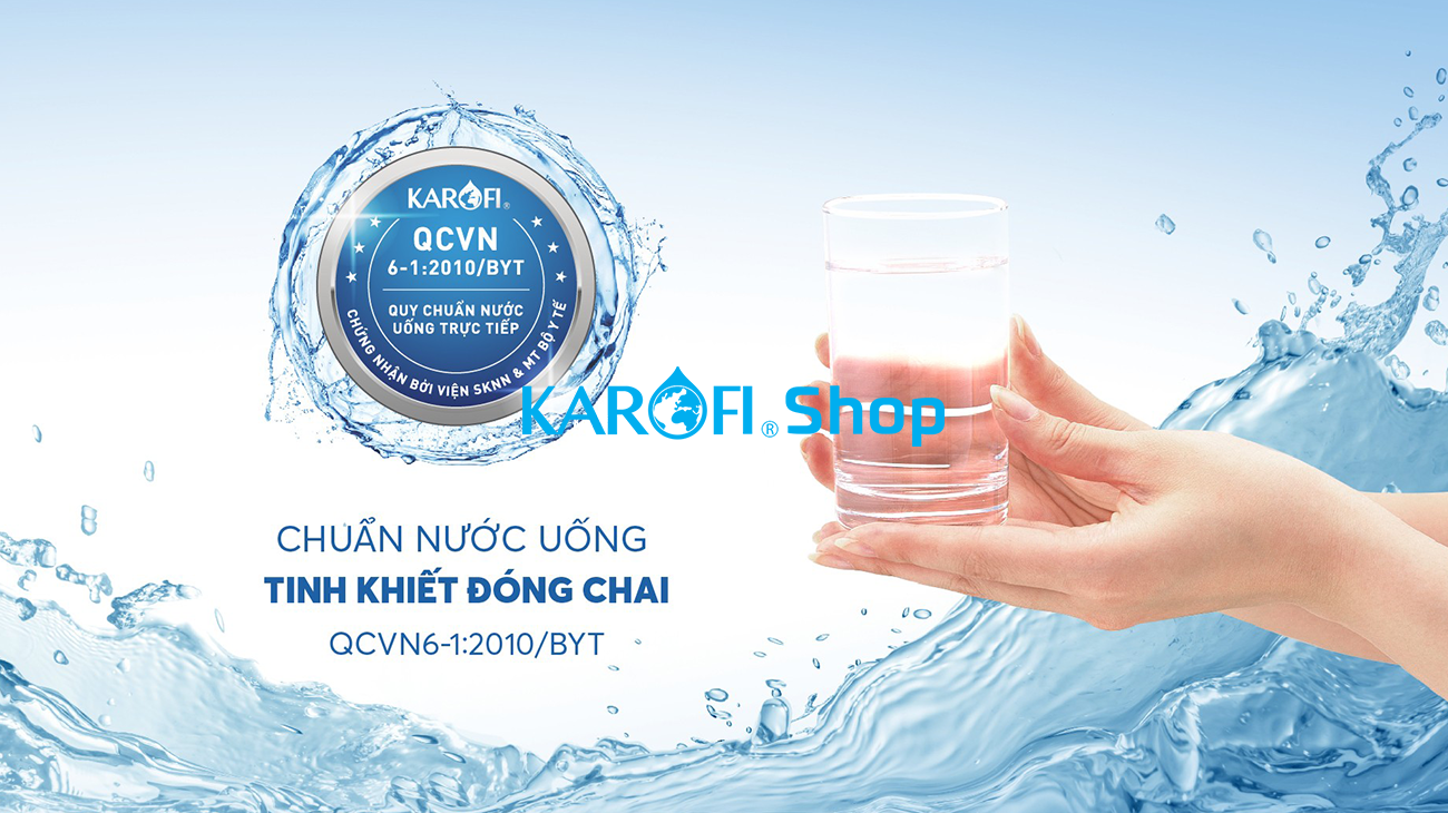 Máy lọc nước nóng lạnh Karofi KAD-D966 chuẩn nước uống trực tiếp