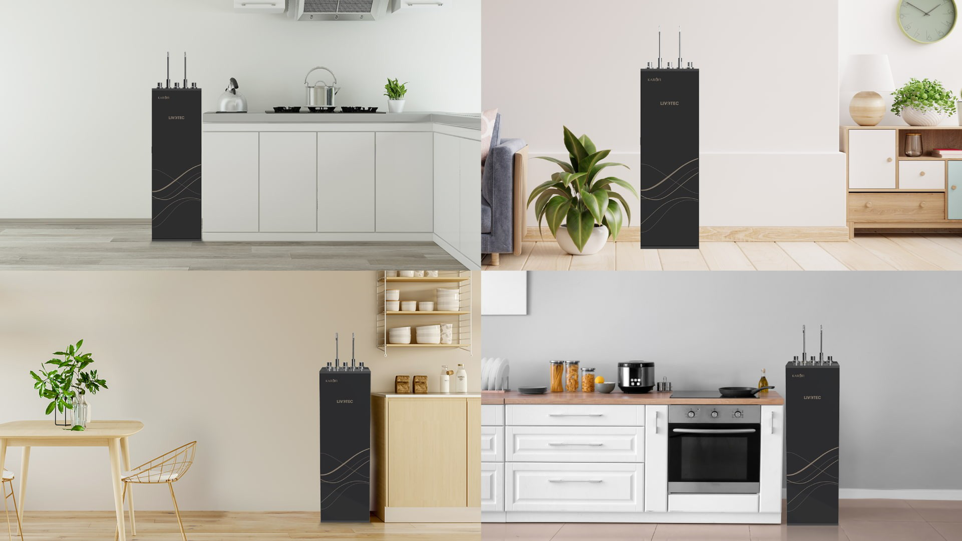 Máy lọc nước nóng lạnh Karofi Livotec 628