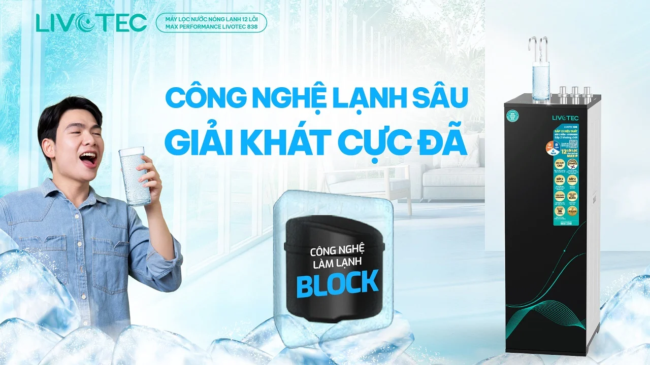 Máy lọc nước nóng lạnh Livotec 838