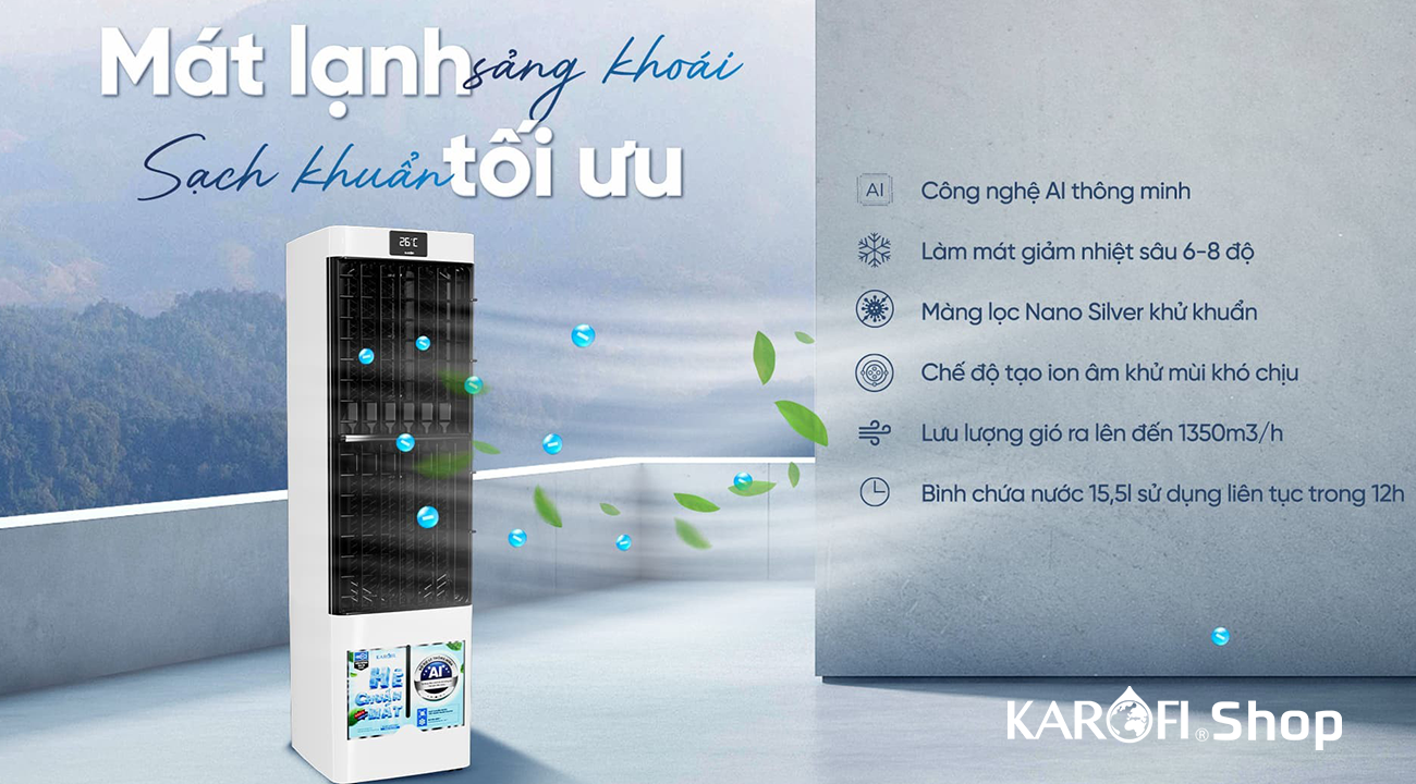 Quạt điều hòa Karofi KAC-H132R