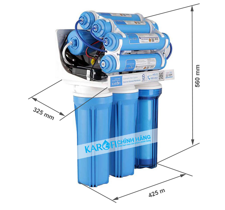Thông số kỹ thuật máy lọc nước Karofi KT-ERO80